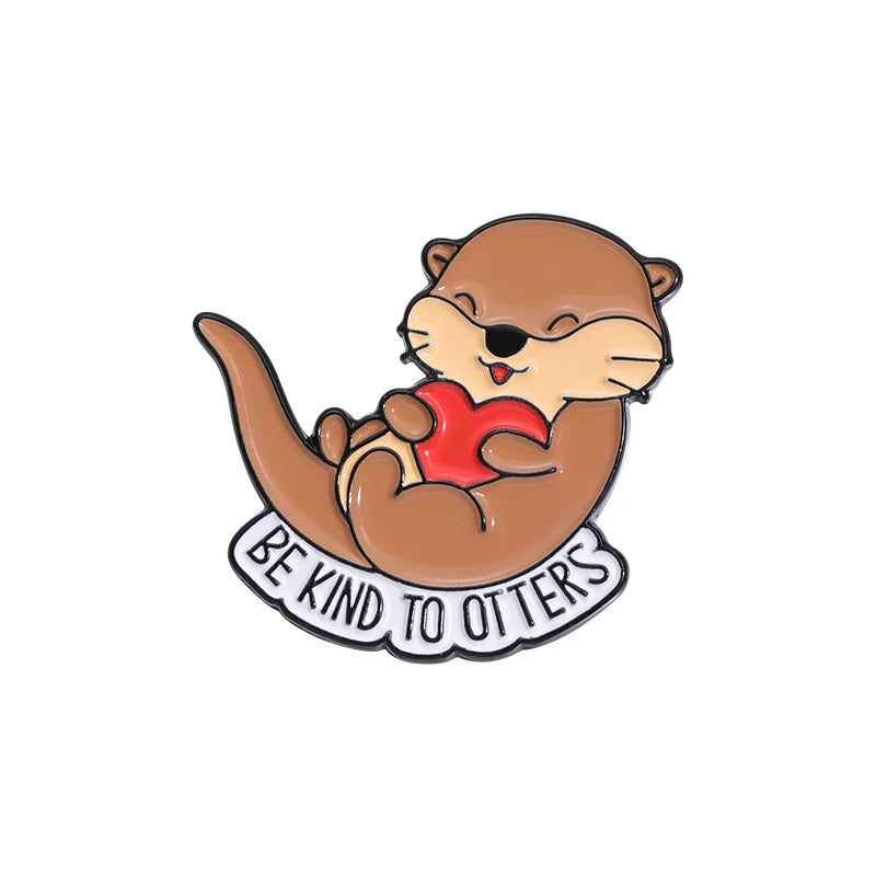 Be Kind to Otters Pin