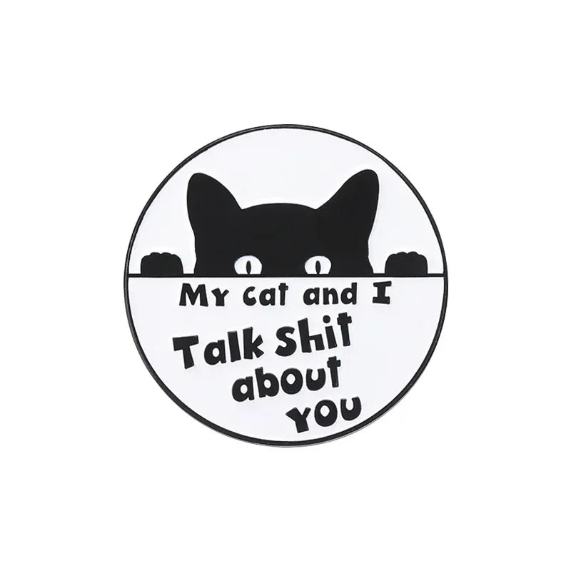 Black Cat "Choose Violence" Pin