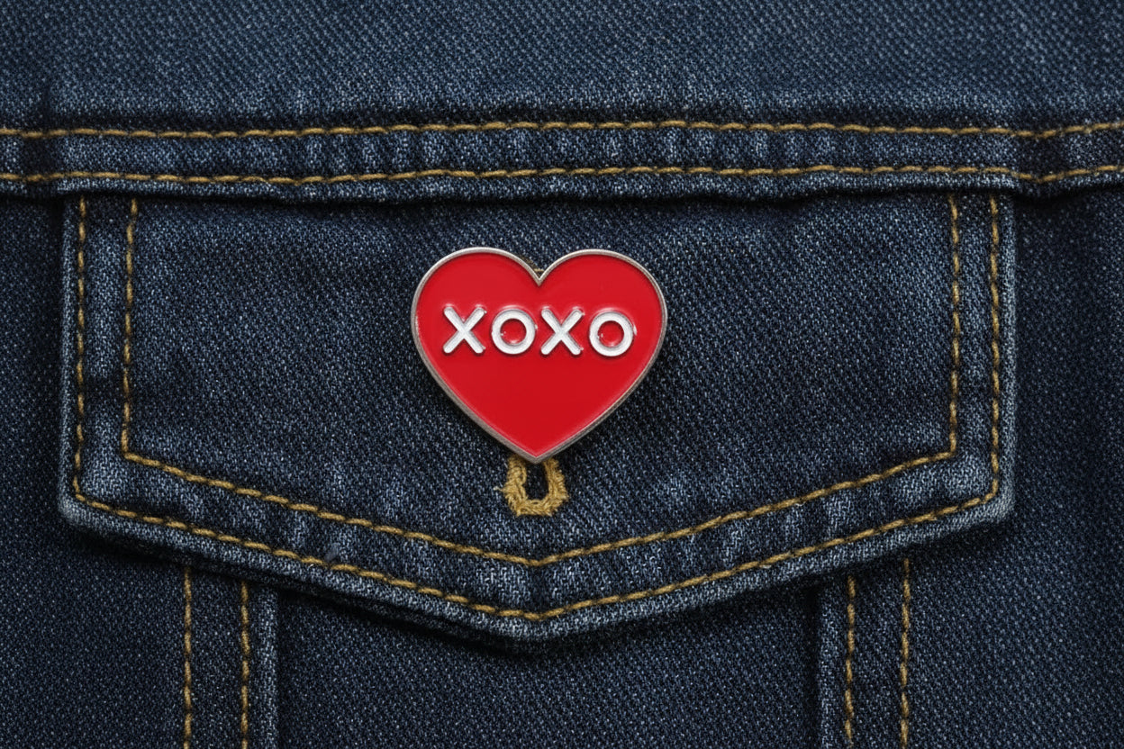 Red Heart Brooch