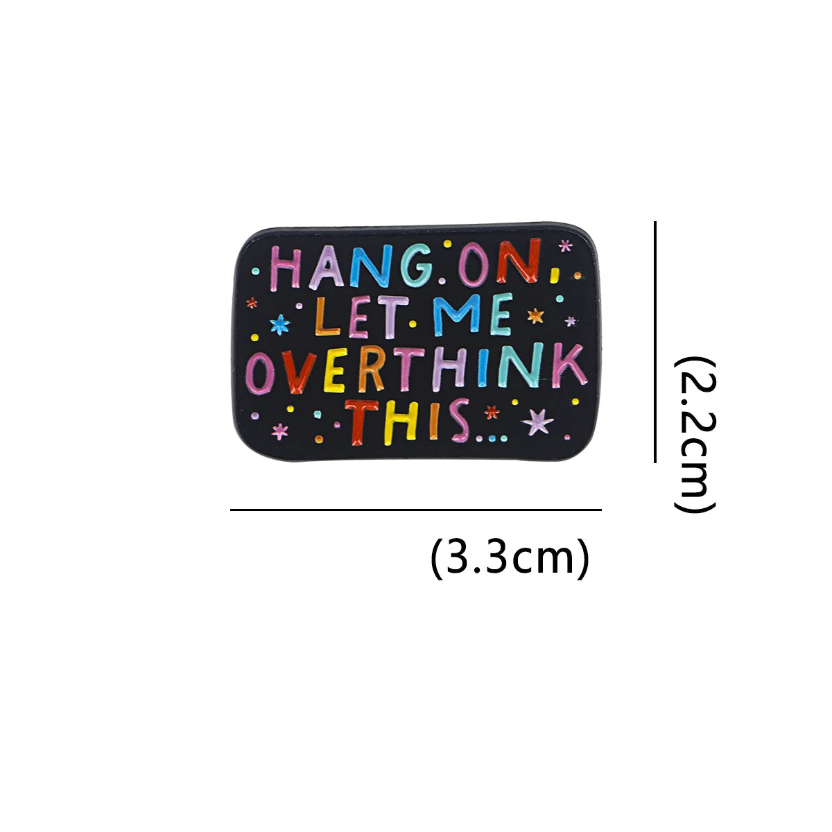 Rainbow Quote Brooch