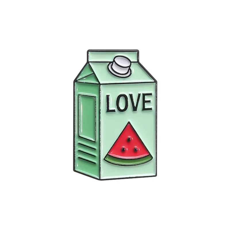 Fruit Juice Box Brooch