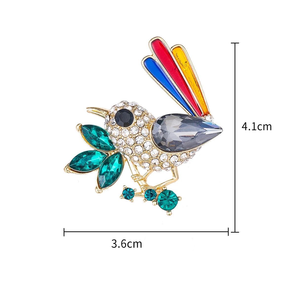Magpie Bird Brooch