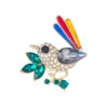 Magpie Bird Brooch