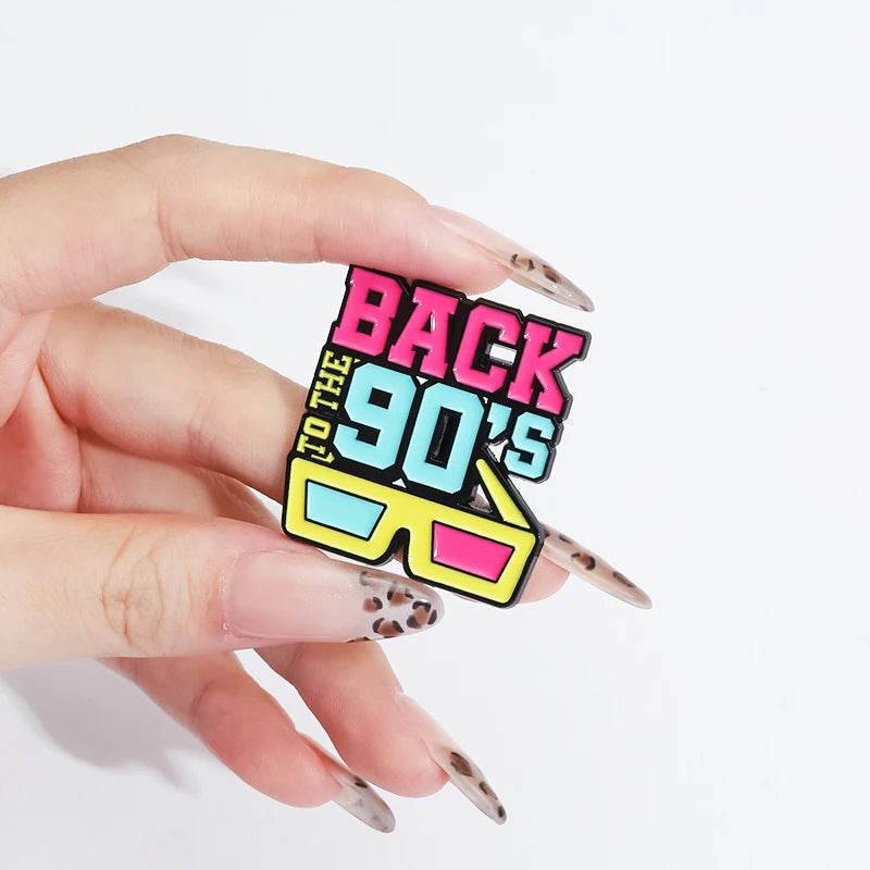 Let's Go 90's Pin