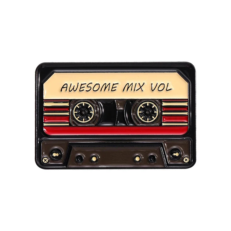 80s & 90s Retro Cassette Tape Pin