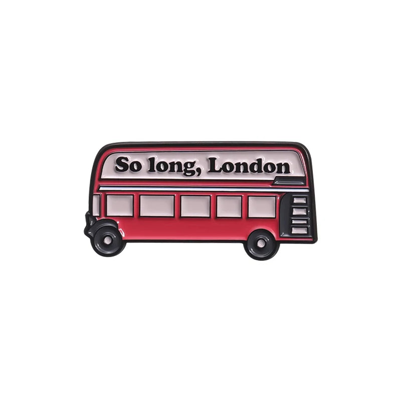 Retro London Bus Pin