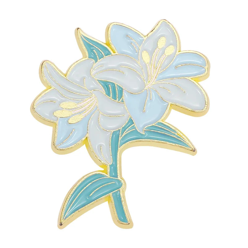 Botanical Flower Pin