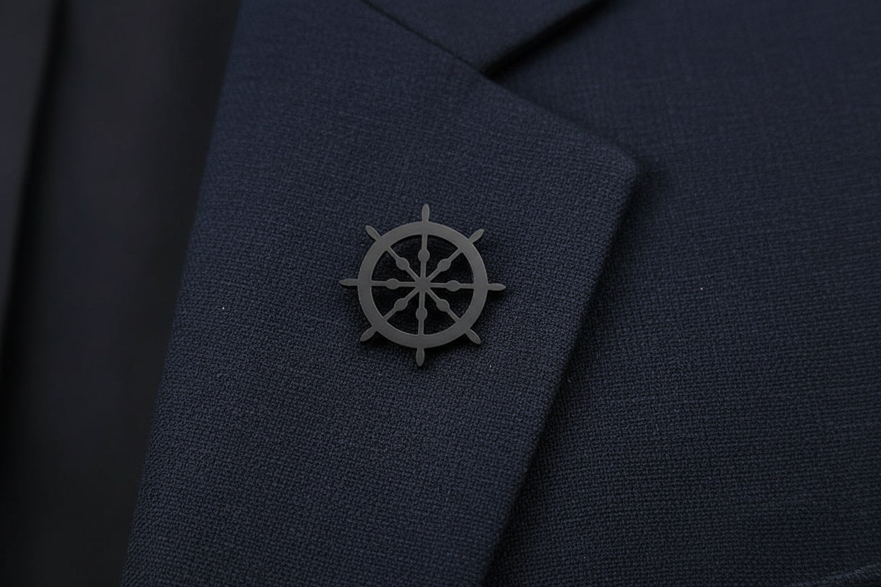 Vintage Ship Rudder Brooch