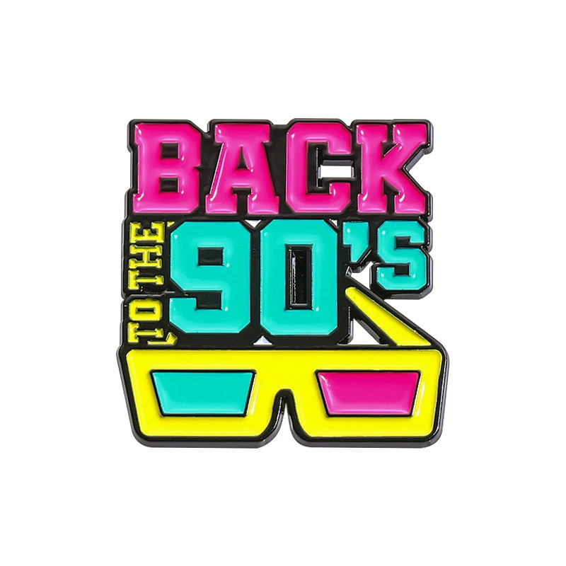 Let's Go 90's Pin