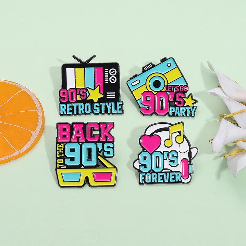 Let's Go 90's Pin