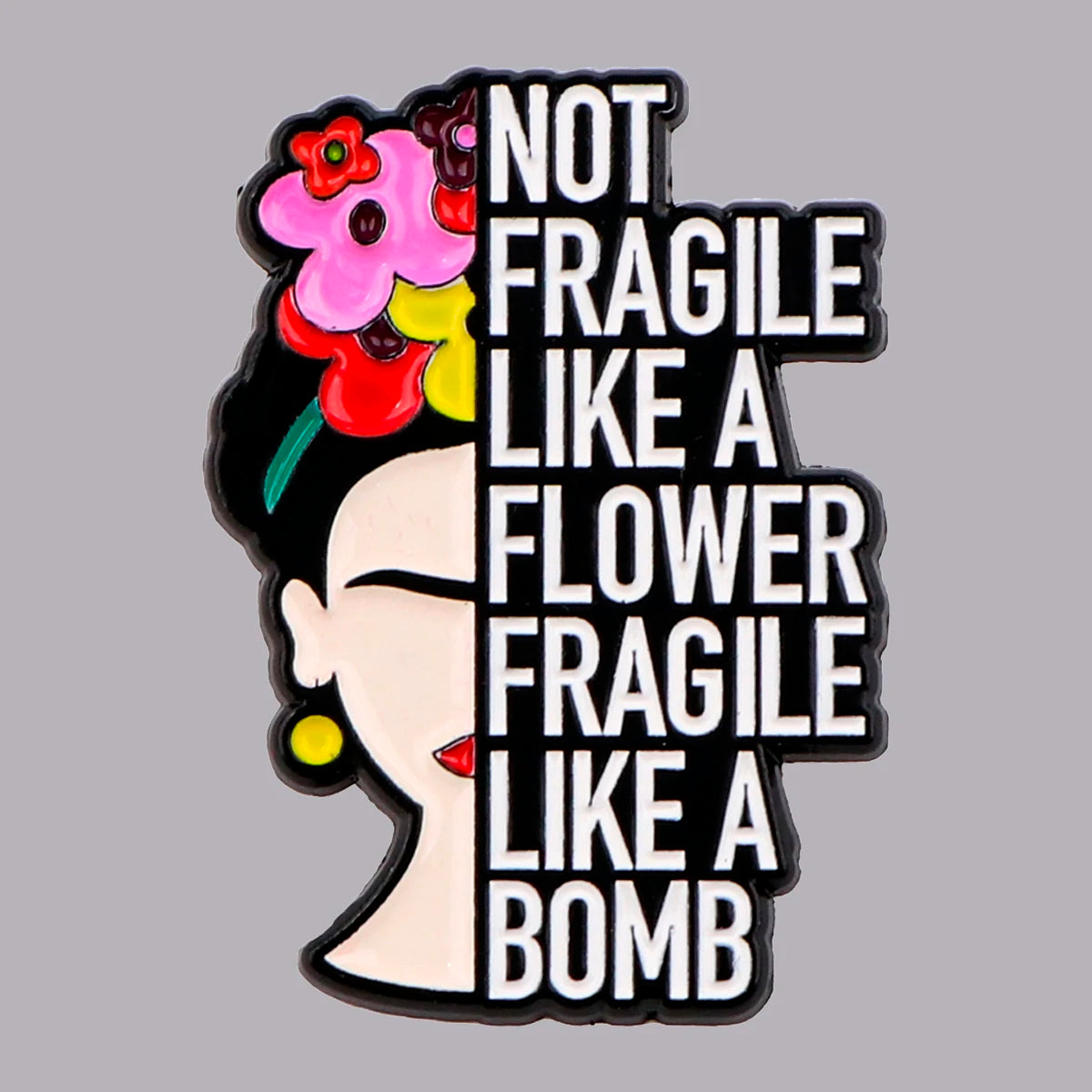 Flower & Quote Pin