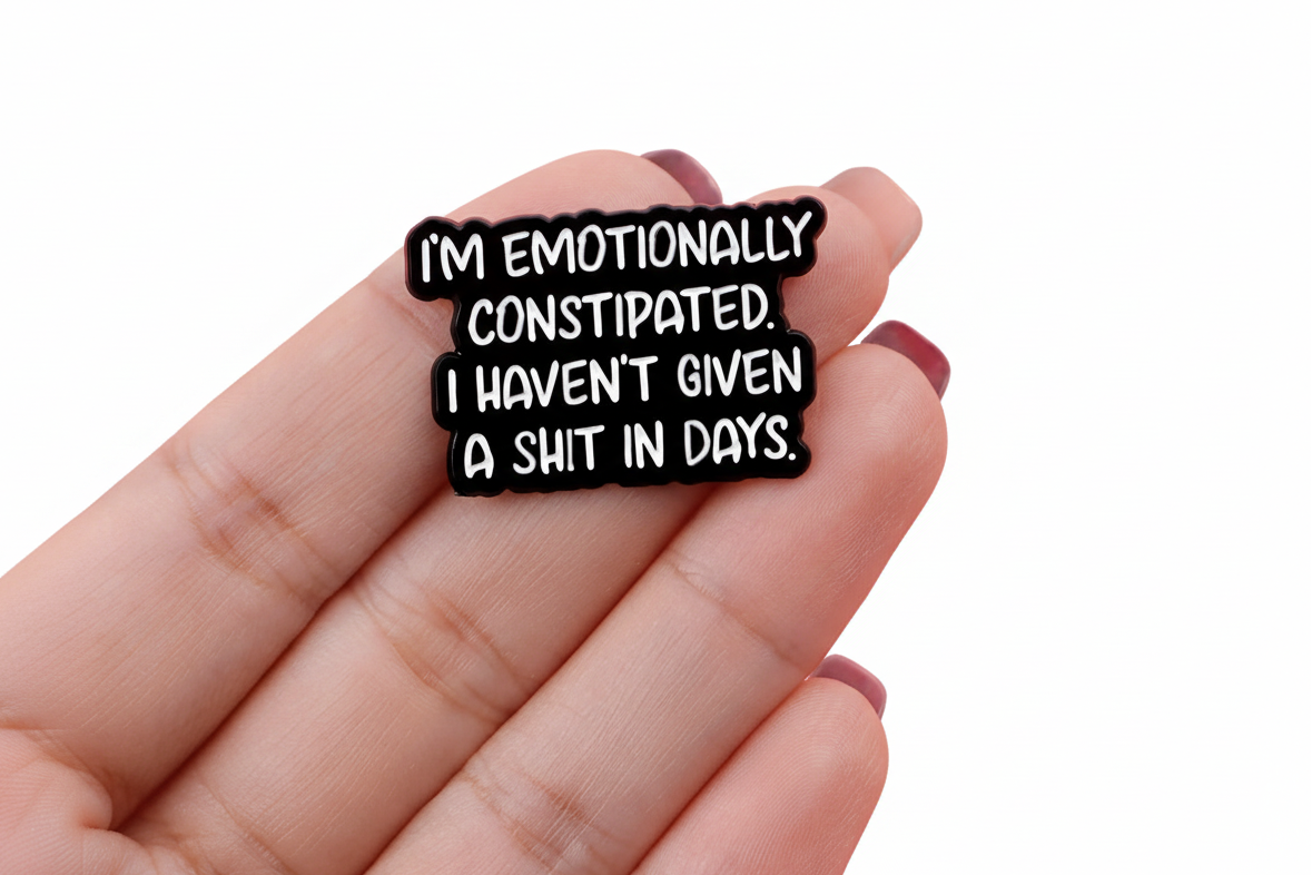 "I'M" Quote Brooch