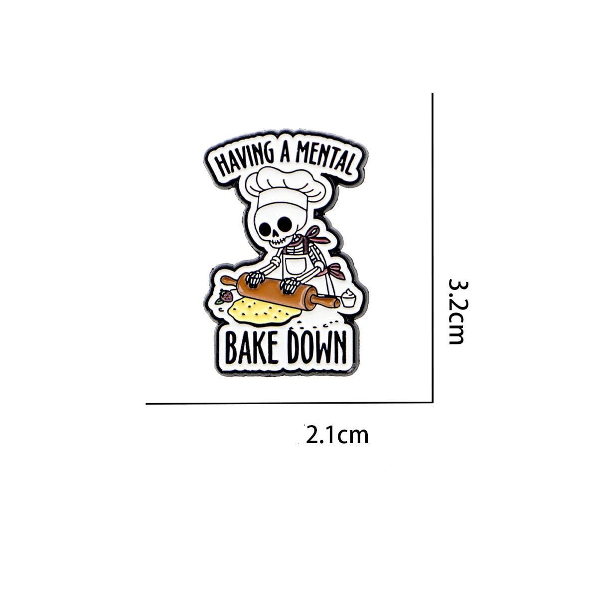 Skeleton Mental Health Pin