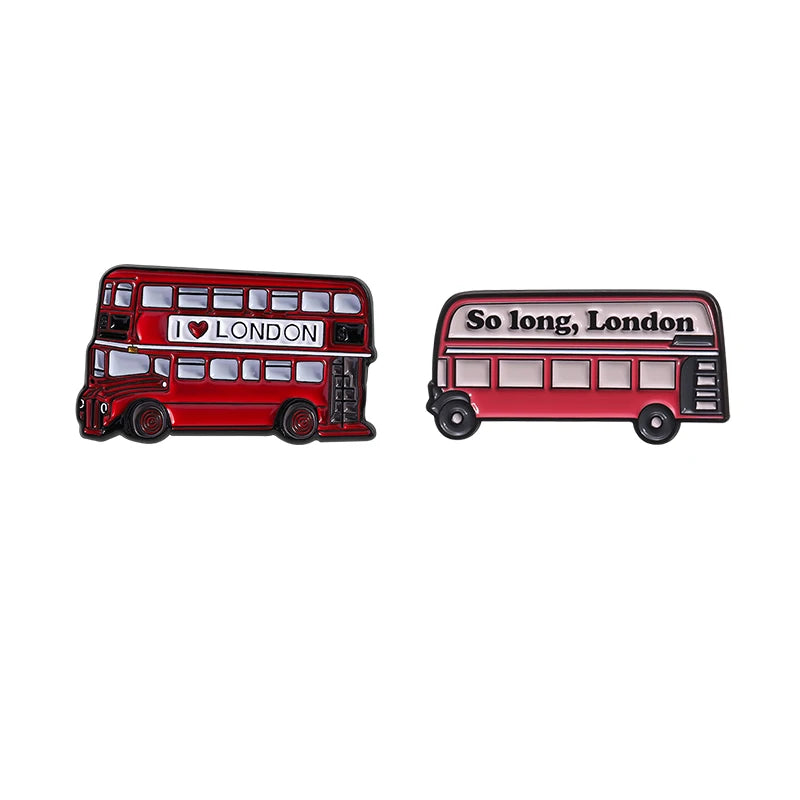 Retro London Bus Pin