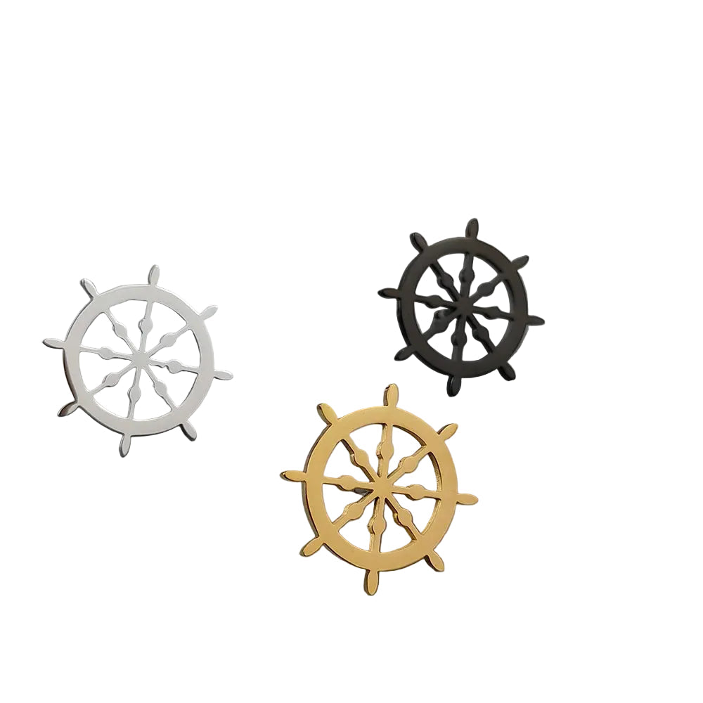 Vintage Ship Rudder Brooch