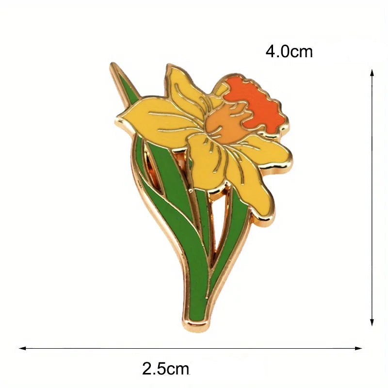 Yellow Daffodil Pin