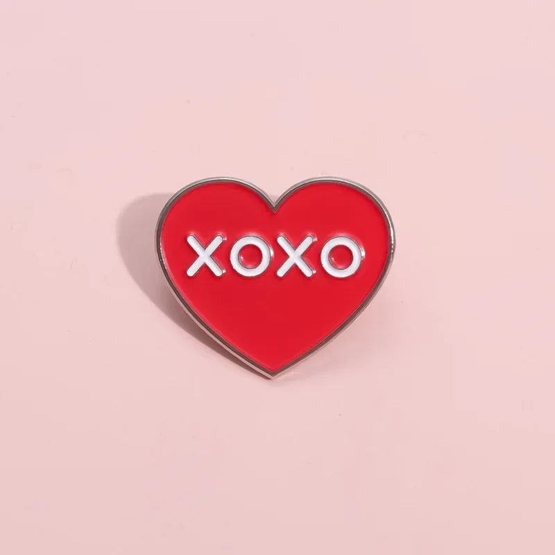 Red Heart Brooch
