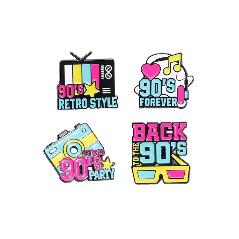 Let's Go 90's Pin