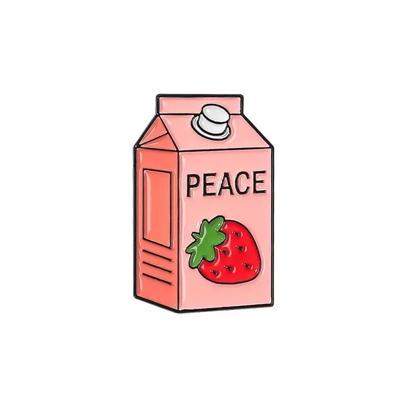 Fruit Juice Box Brooch
