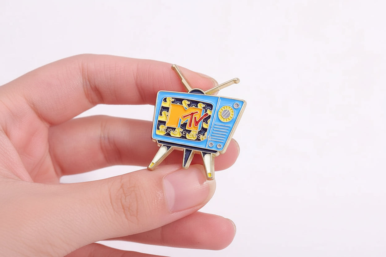 Retro Television Brooch