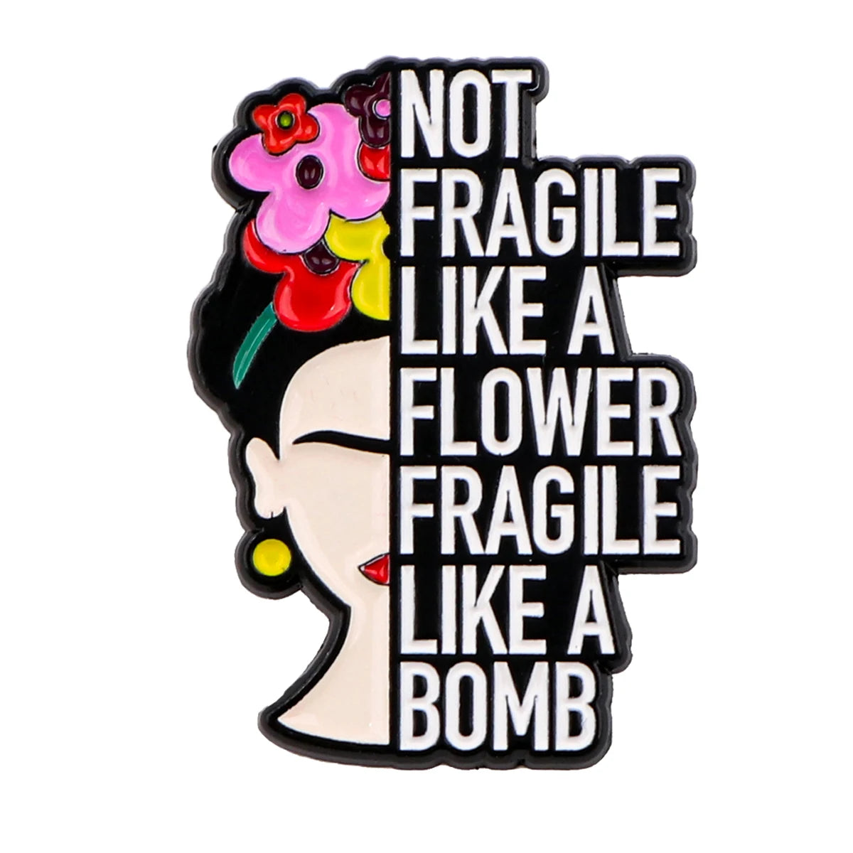 Flower & Quote Pin
