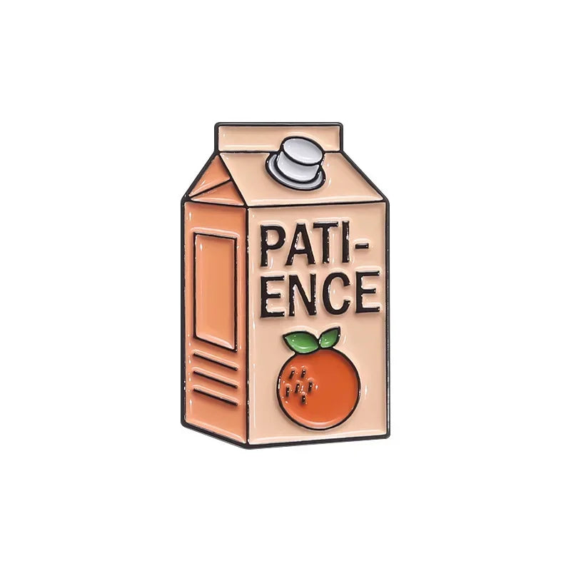 Fruit Juice Box Brooch