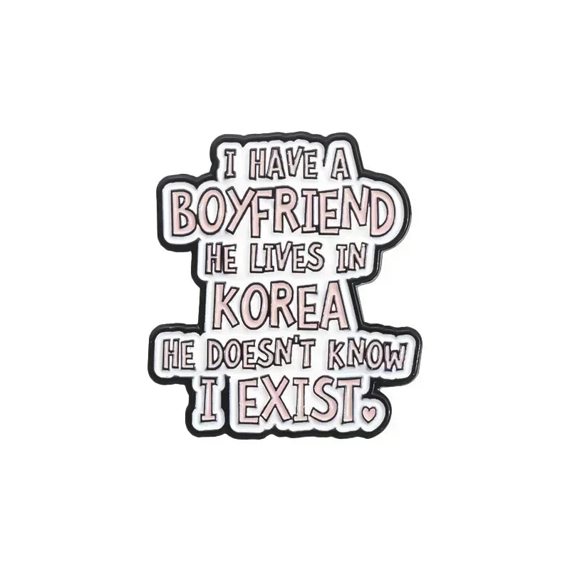 I Love K-Pop Pin – 5 Variants