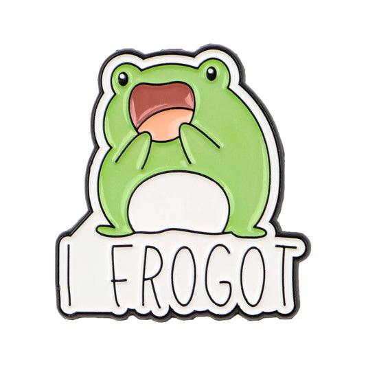 Funny Frog Quote Brooch