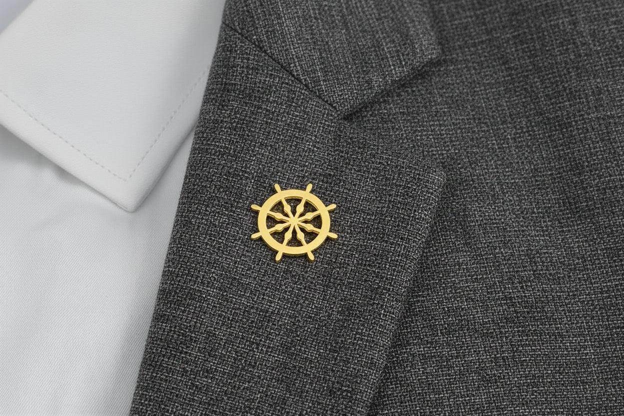 Vintage Ship Rudder Brooch