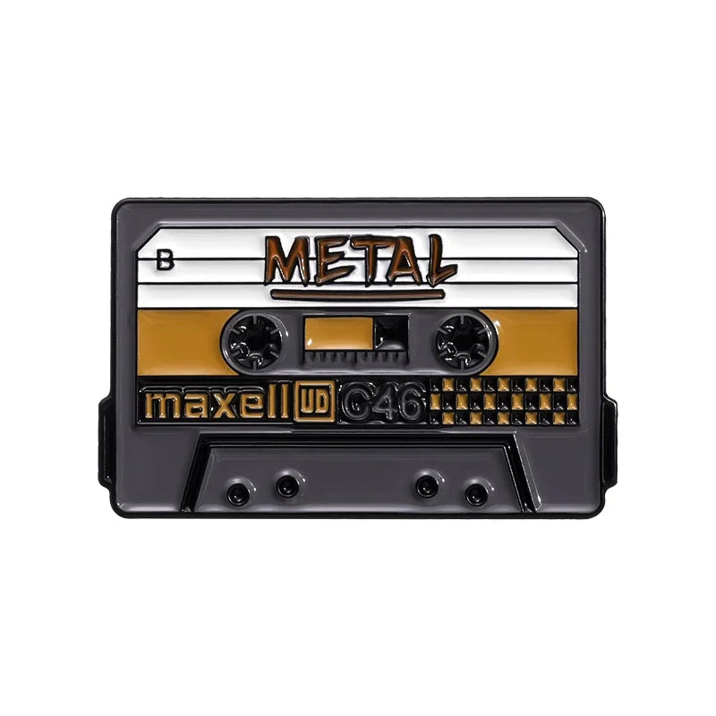 80s & 90s Retro Cassette Tape Pin