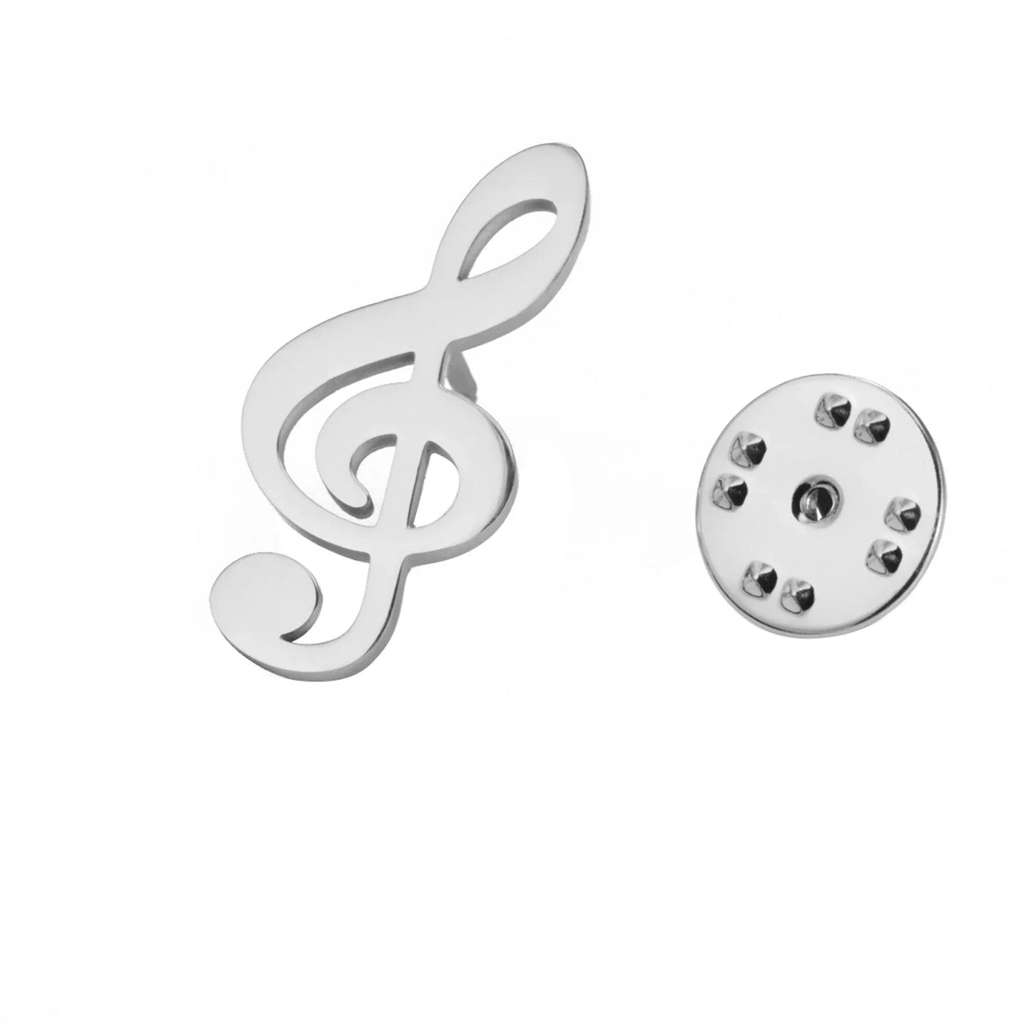 Gold Music Note Brooch