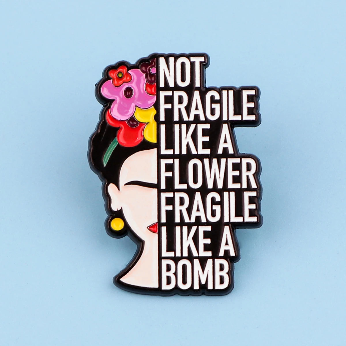 Flower & Quote Pin