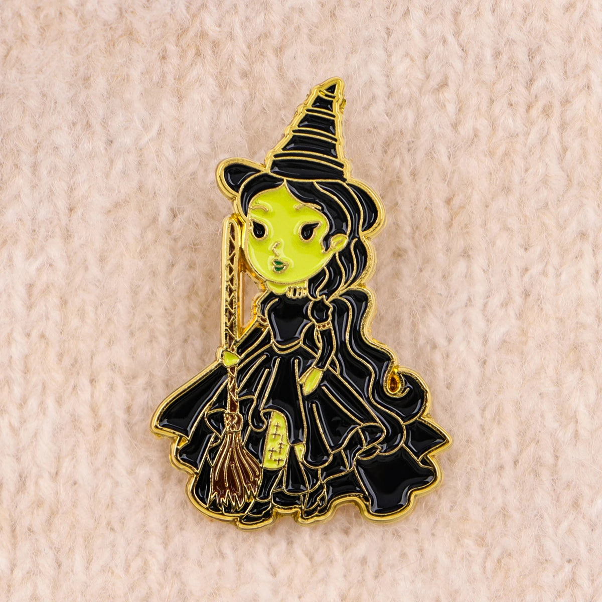 Funny Witch Pin
