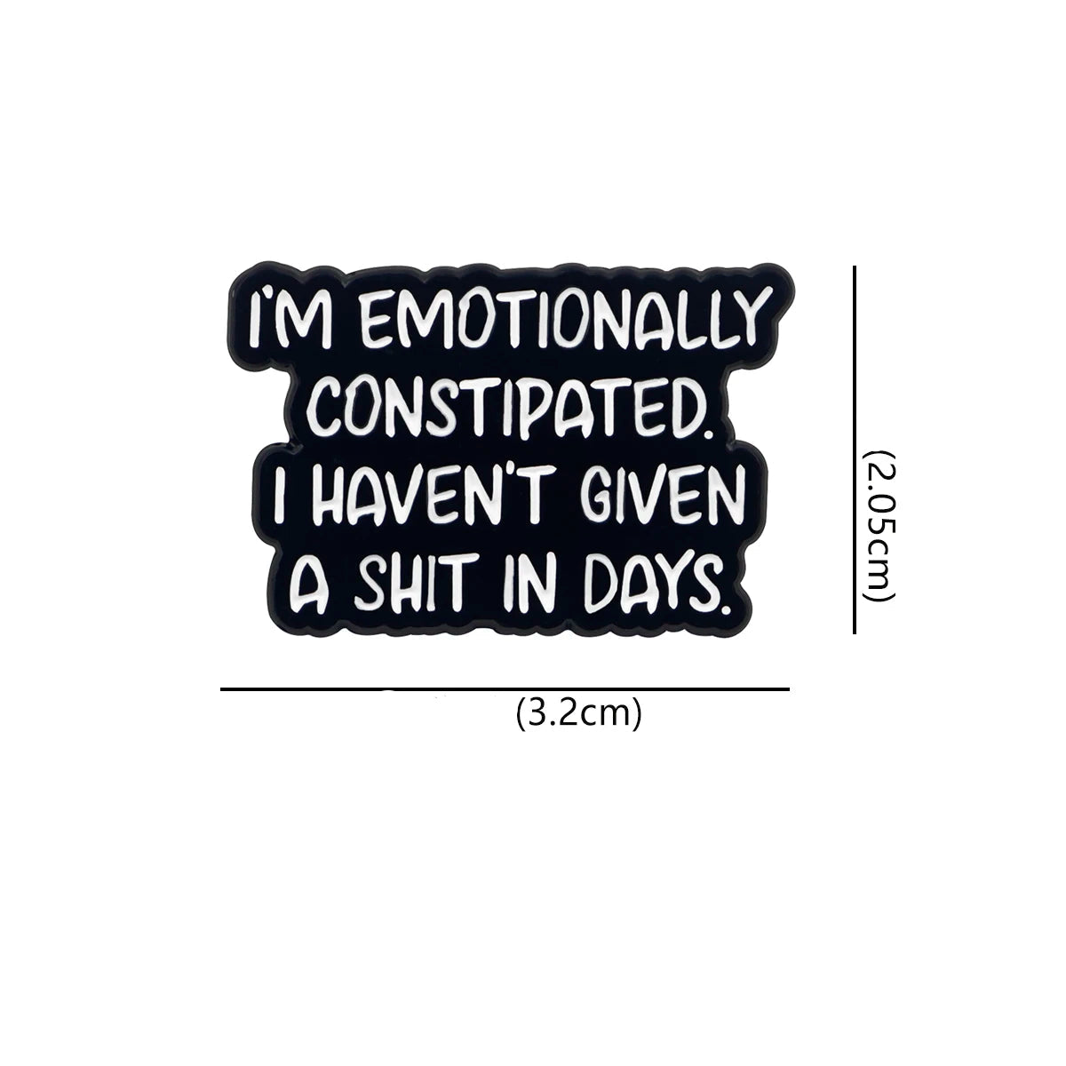 "I'M" Quote Brooch