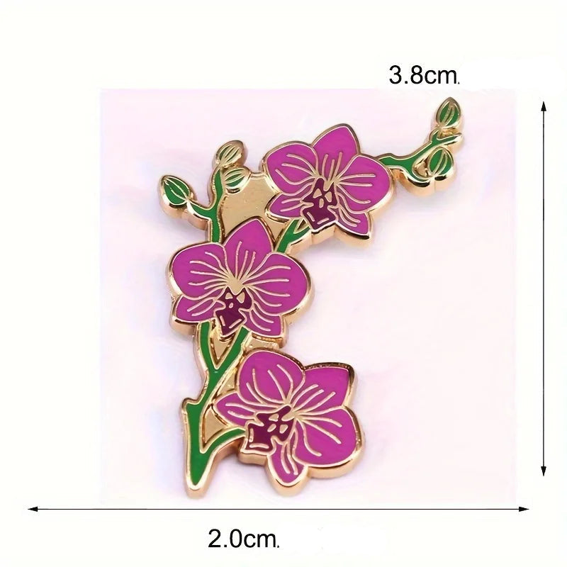 Pink Orchid Pin