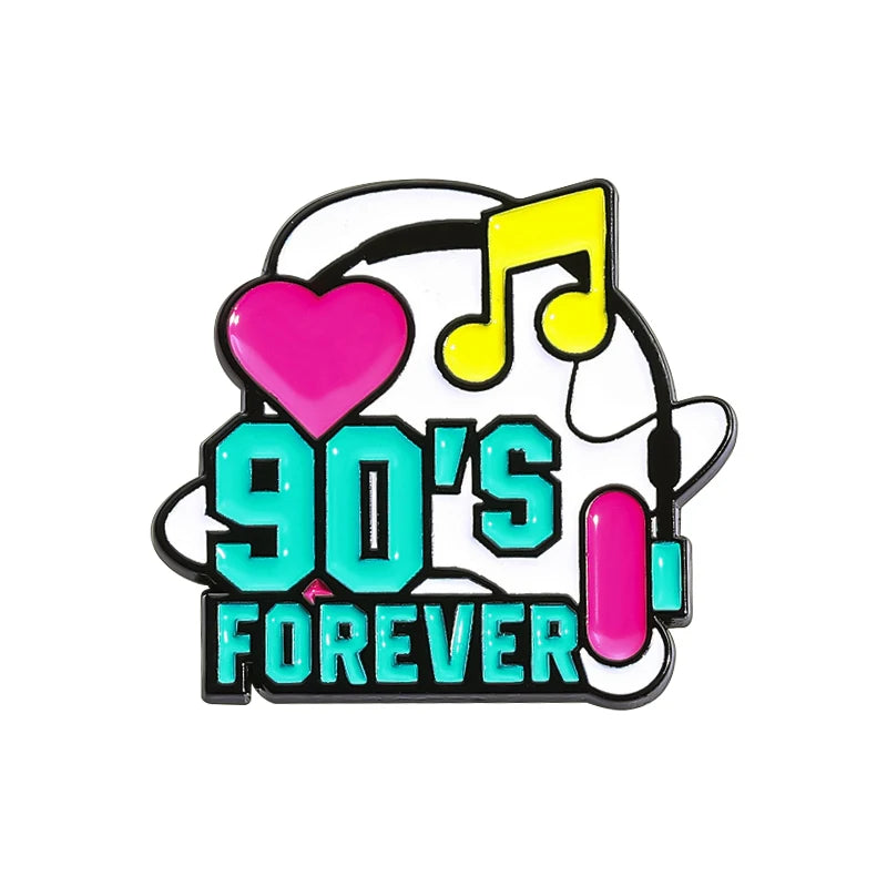 Let's Go 90's Pin