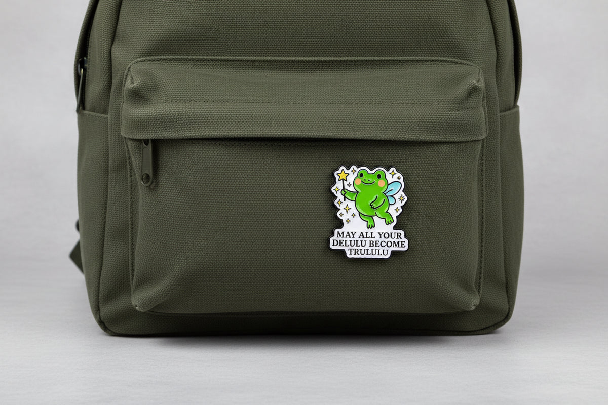 Delulu Frog Pin