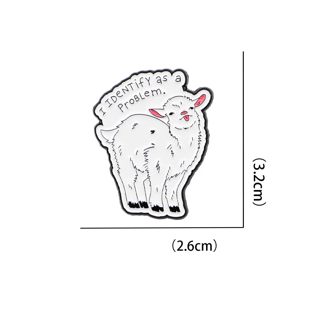 White Goat Pin