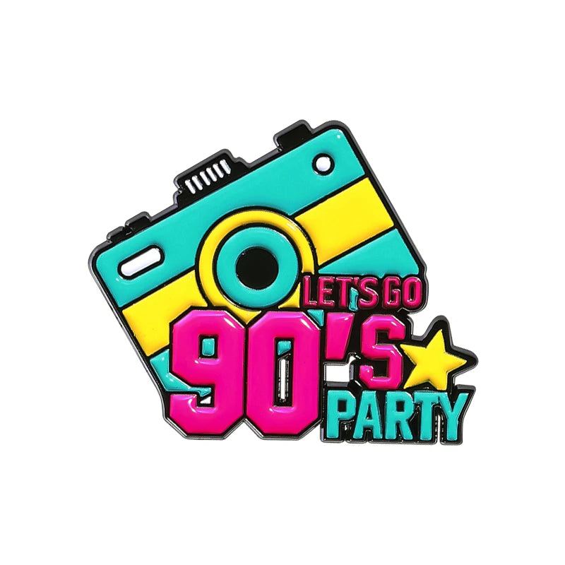 Let's Go 90's Pin
