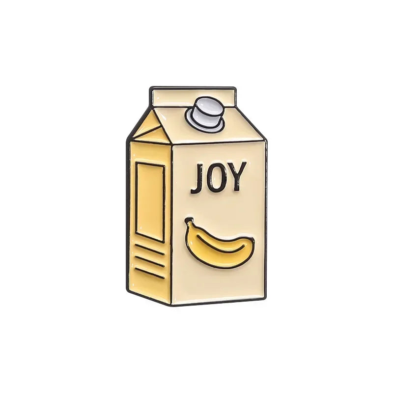 Fruit Juice Box Brooch