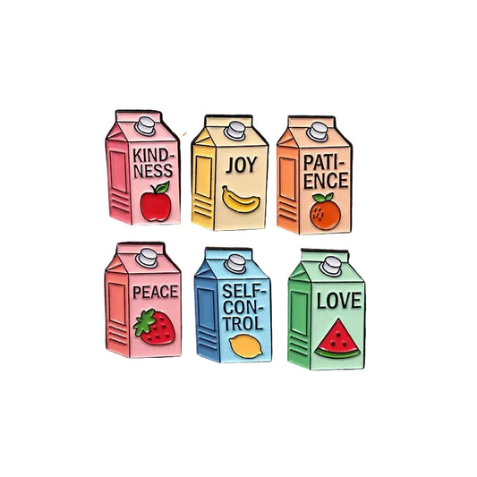 Fruit Juice Box Brooch