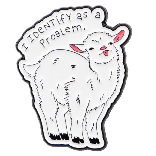 White Goat Pin