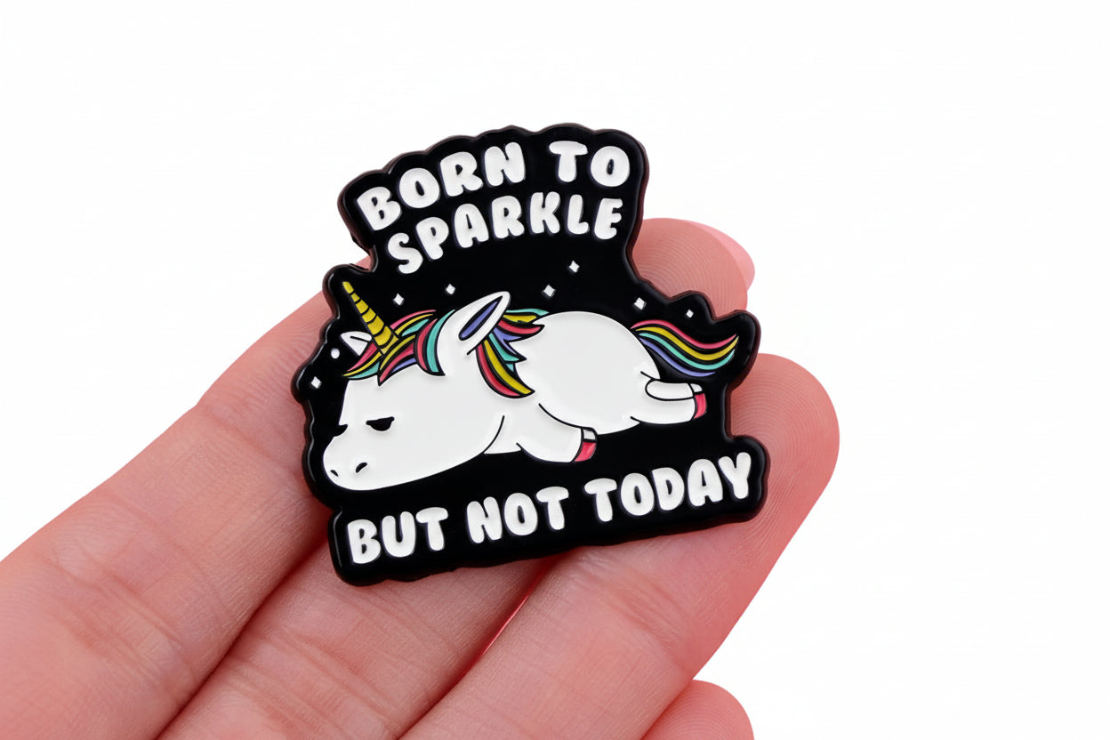 "But Not Today" Cartoon Brooch